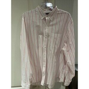 Bonobos Shirt Mens XXL Long Pink Striped Traditional Fit Button Down Casual